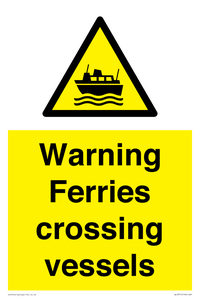 WL7815: Warning Ferries crossing vessels