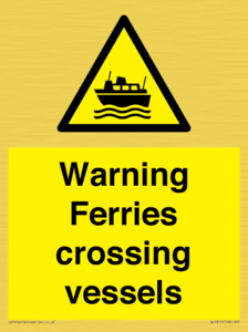 WL7815: Warning Ferries crossing vessels