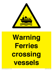 WL7815: Warning Ferries crossing vessels