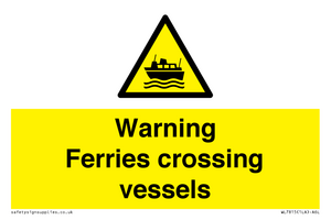 WL7815: Warning Ferries crossing vessels