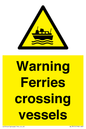 WL7815: Warning Ferries crossing vessels