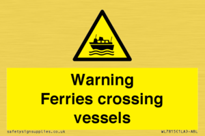 WL7815: Warning Ferries crossing vessels