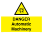 WM10323: DANGER Automatic Machinery
