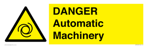 WM10323: DANGER Automatic Machinery