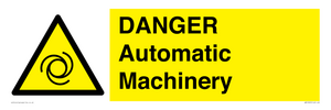 WM10323: DANGER Automatic Machinery