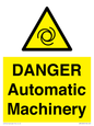 WM10323: DANGER Automatic Machinery