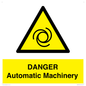 WM10323: DANGER Automatic Machinery
