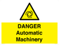 WM10325: DANGER Automatic Machinery