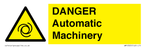 WM10325: DANGER Automatic Machinery