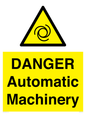 WM10325: DANGER Automatic Machinery