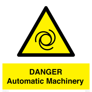 WM10325: DANGER Automatic Machinery