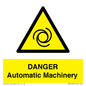WM10325: DANGER Automatic Machinery
