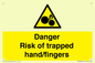 WM10836: Danger Risk of trapped hand/fingers