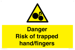 WM10836: Danger Risk of trapped hand/fingers