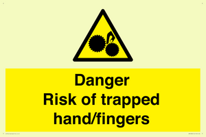 WM10836: Danger Risk of trapped hand/fingers