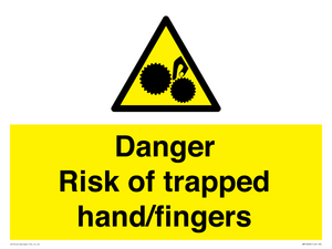 WM10836: Danger Risk of trapped hand/fingers