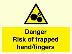 WM10836: Danger Risk of trapped hand/fingers
