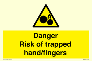 WM10836: Danger Risk of trapped hand/fingers