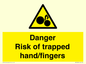 WM10836: Danger Risk of trapped hand/fingers