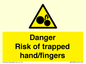 WM10836: Danger Risk of trapped hand/fingers