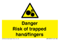 WM10836: Danger Risk of trapped hand/fingers