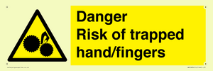 WM10836: Danger Risk of trapped hand/fingers