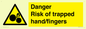 WM10836: Danger Risk of trapped hand/fingers