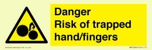 WM10836: Danger Risk of trapped hand/fingers