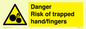WM10836: Danger Risk of trapped hand/fingers