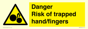 WM10836: Danger Risk of trapped hand/fingers
