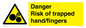 WM10836: Danger Risk of trapped hand/fingers
