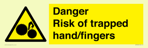 WM10836: Danger Risk of trapped hand/fingers