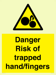 WM10836: Danger Risk of trapped hand/fingers