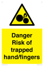 WM10836: Danger Risk of trapped hand/fingers