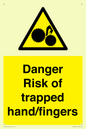 WM10836: Danger Risk of trapped hand/fingers