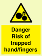 WM10836: Danger Risk of trapped hand/fingers