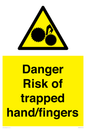 WM10836: Danger Risk of trapped hand/fingers