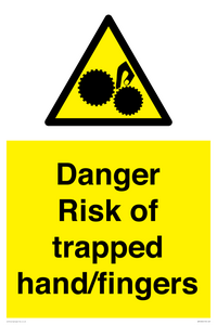 WM10836: Danger Risk of trapped hand/fingers