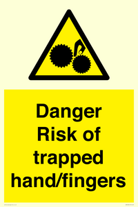 WM10836: Danger Risk of trapped hand/fingers