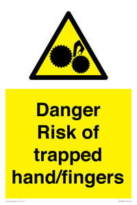 WM10836: Danger Risk of trapped hand/fingers