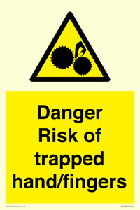 WM10836: Danger Risk of trapped hand/fingers