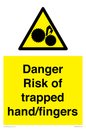 WM10836: Danger Risk of trapped hand/fingers