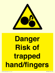 WM10836: Danger Risk of trapped hand/fingers