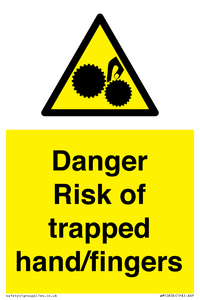 WM10836: Danger Risk of trapped hand/fingers