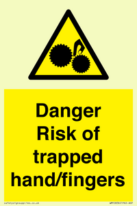 WM10836: Danger Risk of trapped hand/fingers