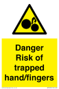 WM10836: Danger Risk of trapped hand/fingers