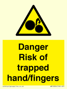 WM10836: Danger Risk of trapped hand/fingers