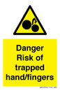 WM10836: Danger Risk of trapped hand/fingers