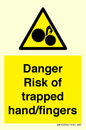 WM10836: Danger Risk of trapped hand/fingers