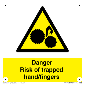 WM10836: Danger Risk of trapped hand/fingers